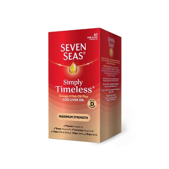 Seven Seas Pure Cod Liver Oil Maximum Strength Capsules